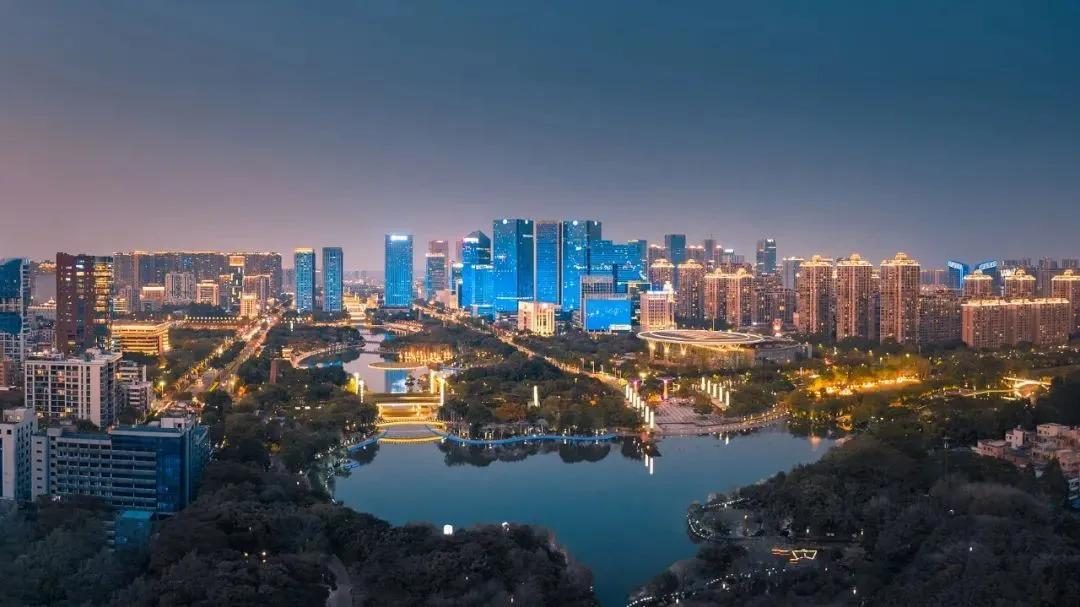Foshan Qiandeng Lake night view, LED lighting landmark