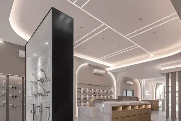 Wardrobe corner LED lighting