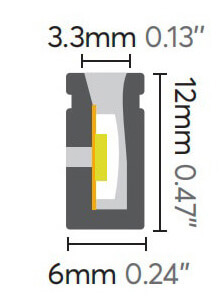 0612 side bend neon dimension