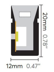 1220 side bend neon dimension