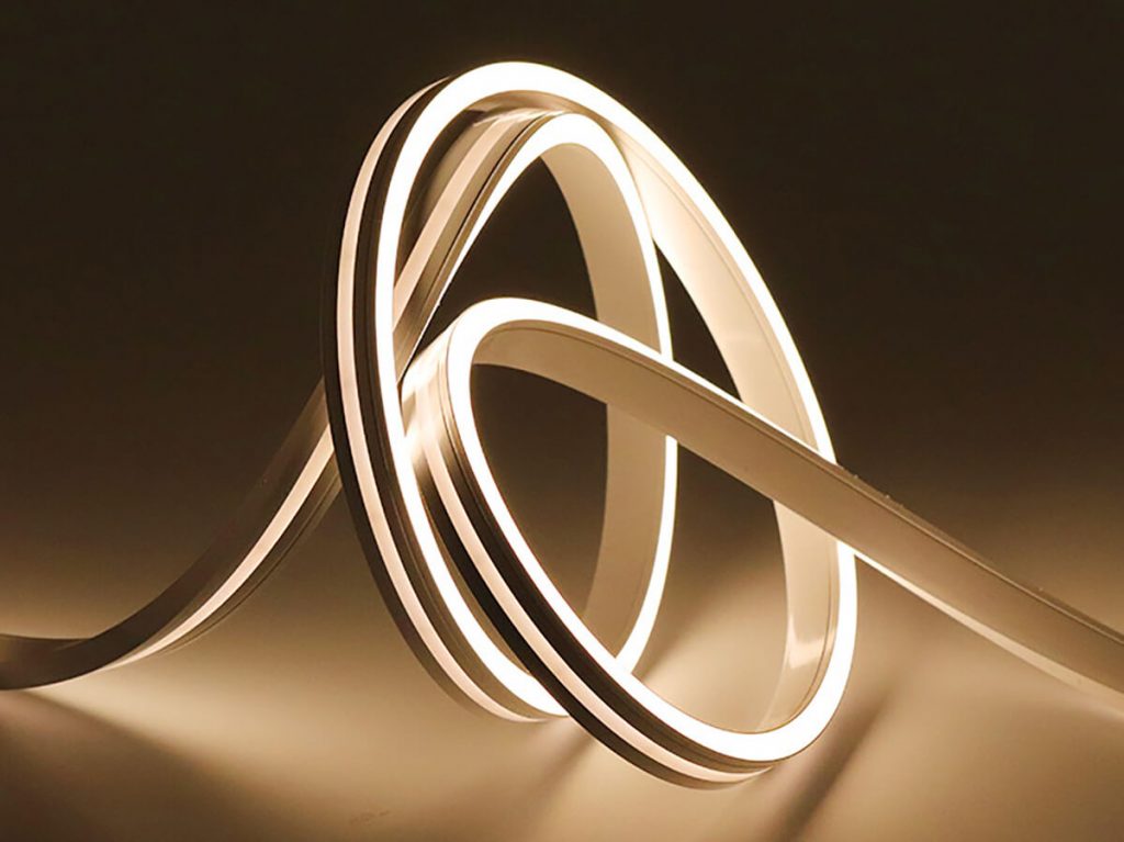 LED neon flex applied in a modern interior