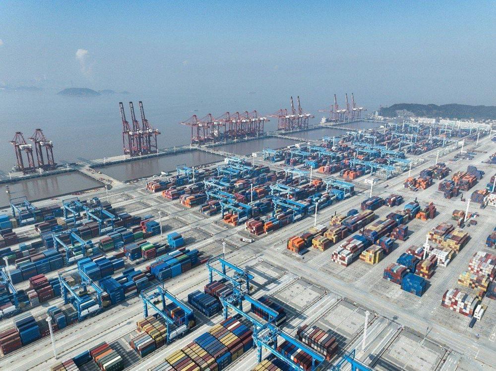 Ningbo-Zhoushan port, one of the busiest container ports in the world