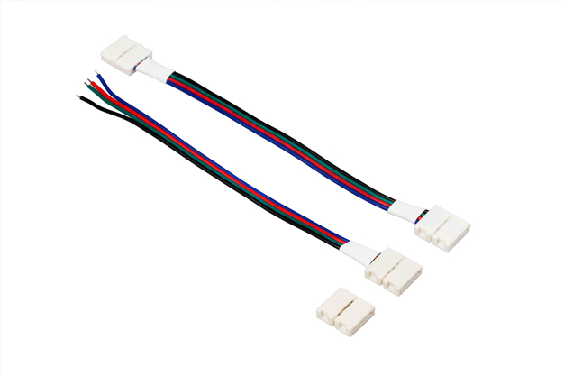 4-pin RGBW connector kit with colour-coded cores