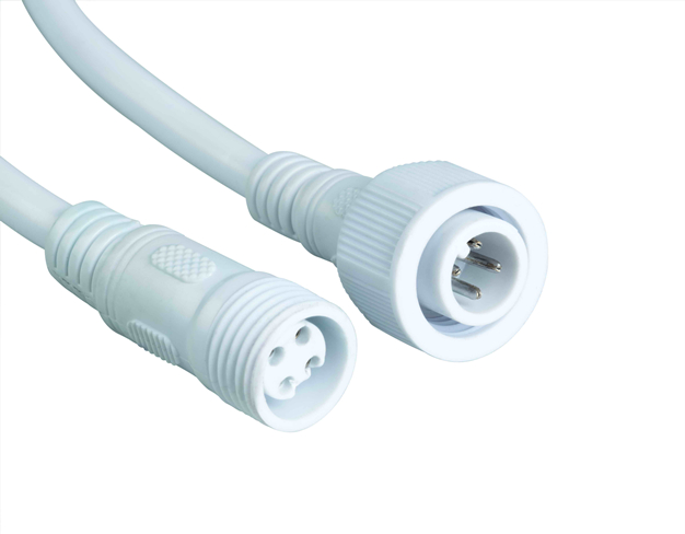 3-pin IP67 threaded waterproof connector